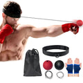 Boxing Reflex Balls Set of 4 – 2 Boxing Ball Gear of with Varying Weights with an Adjustable Headband and A Pair of Gloves Improve Speed and Hand-Eye Coordination for Men Kids Boxing Equipment
